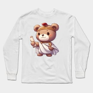 Cute Roman Consul Bear Kawaii Long Sleeve T-Shirt